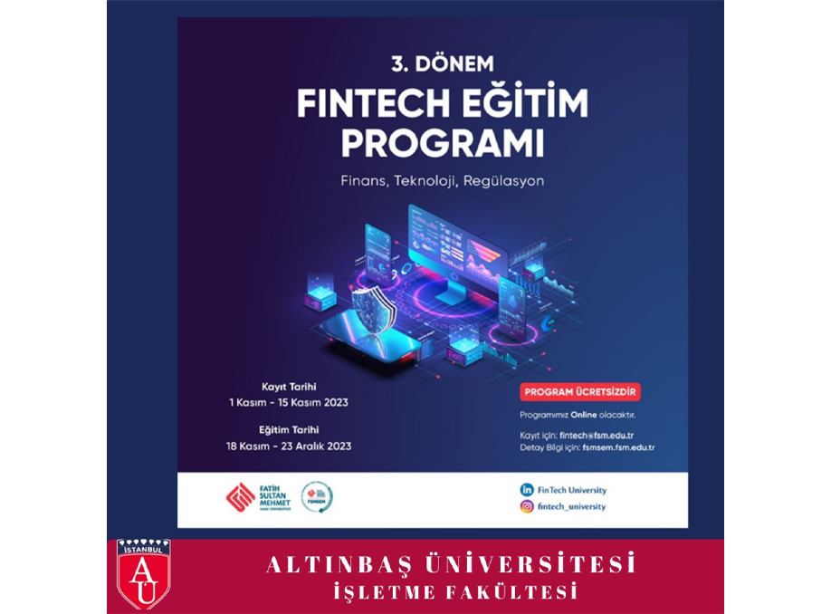 Ücretsiz olarak düzenlenen Fintech Eğitim Programı