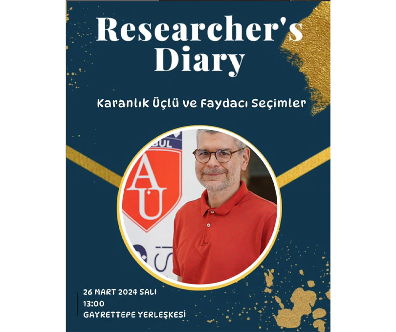 Researcher's Diary: Doç. Dr. Murat Boleli'nin 'Karanlık Üçlü ve Faydacı Seçimler' Sunumu