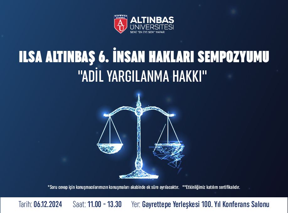 ILSA Altınbaş 6. İnsan Hakları Sempozyumu 