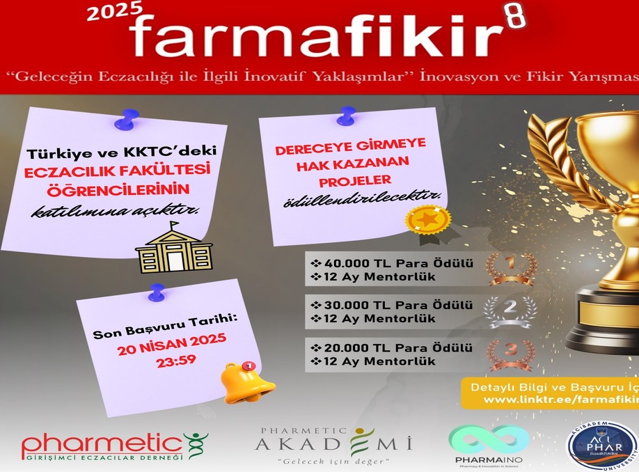 FarmaFikir – Geleceğin  Eczacılığı ile İlgili İnovatif Yaklaşımlar İnovasyon ve Fikir Yarışması
