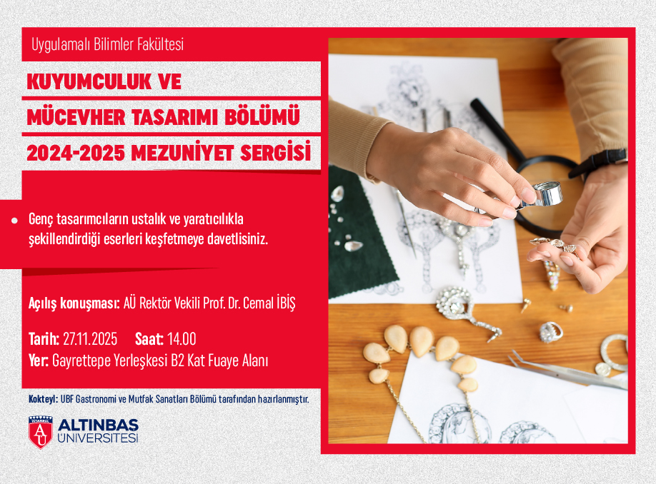 Kuyumculuk Ve Mücevher Tasarımı Bölümü 2024 – 2025 Mezuniyet Sergisi 