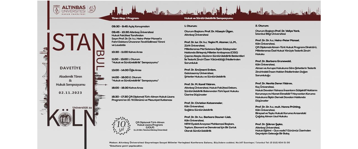 Hukuk ve Sürdürülebililik Sempozyumu