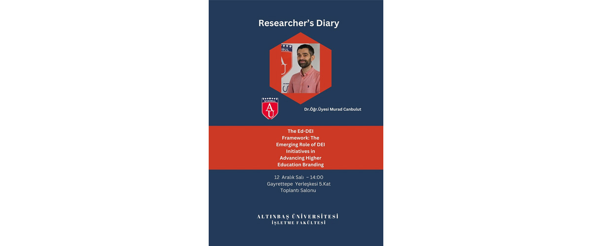 Researcher's Diary Yüksek Eğitim Kurumlarındaki çeşitlilik, eşitlik ve kapsayıcılık