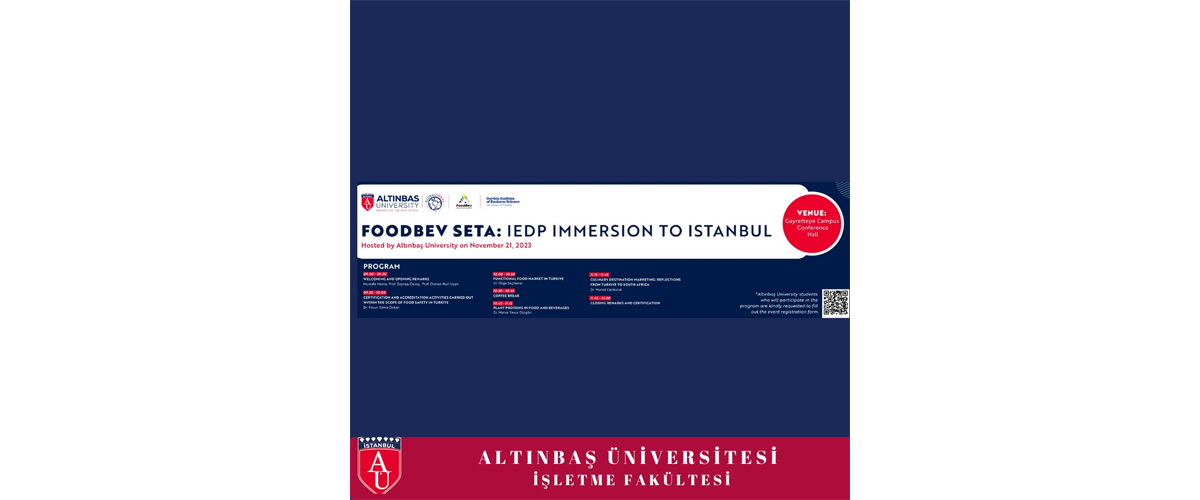 FoodBev SETA IEDP Immersion to İstanbul etkinliği