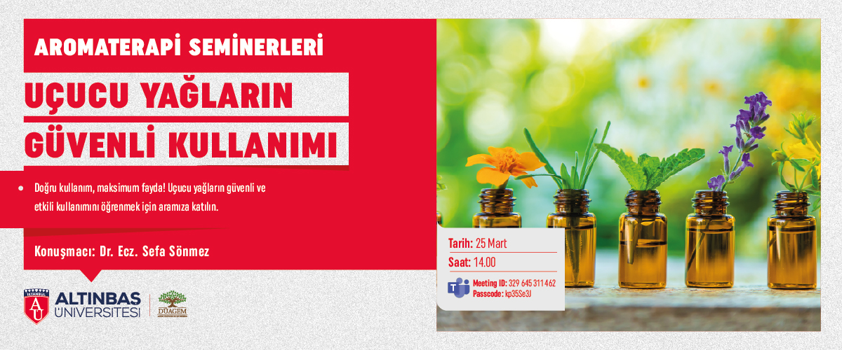 Aromaterapi Seminerleri: Uçucu Yağların Güvenli Kullanımı 