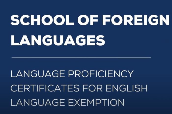 English Language Exemption 