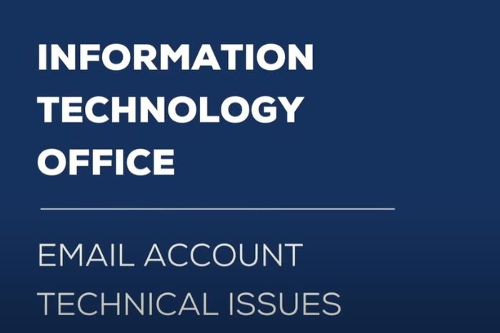 E-mail Account Technical Issues 