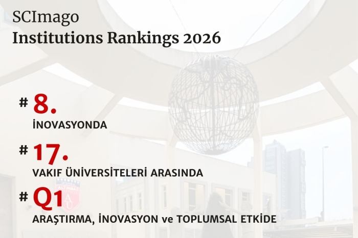 Üniversitemiz SCImago University Rankings 2026’da İnovasyonda 8. Sırada Yer Aldı!