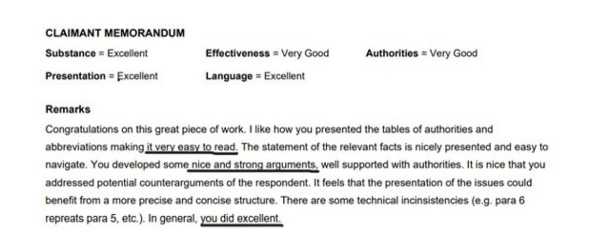 31st Williem C. Vis International Commercial Arbitration Moot Court Competition